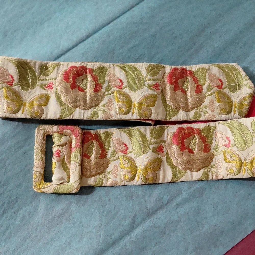 Vintage Silk Fabric Belt